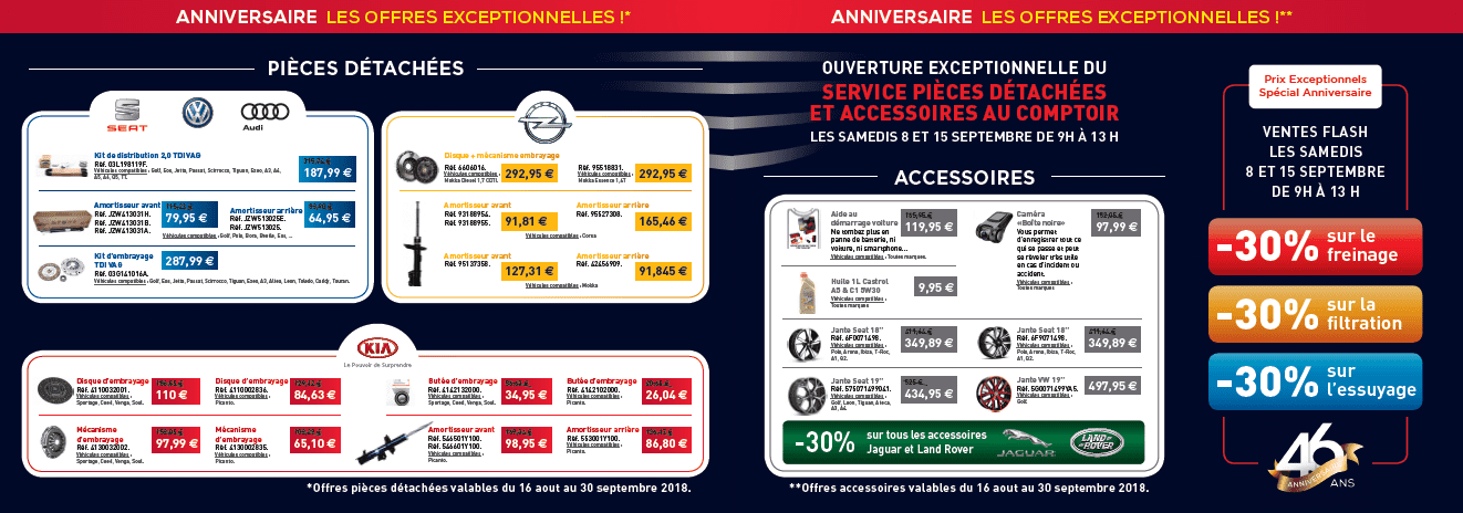 Offres Pièces Détachées et Accessoires